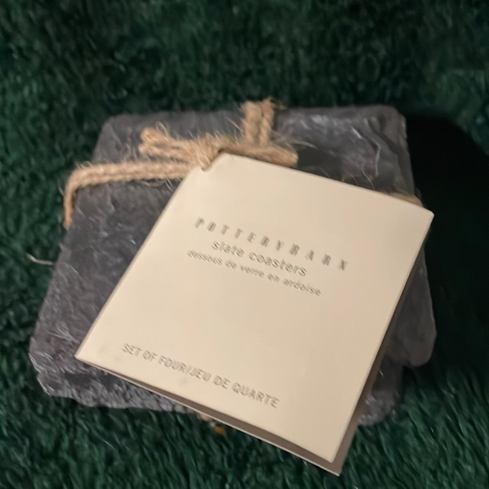 Pottery Barn Slate Coasters